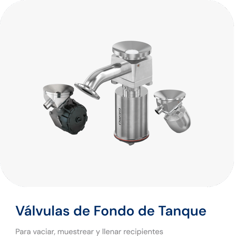 Válvulas de fondo de tanque GEMÜ