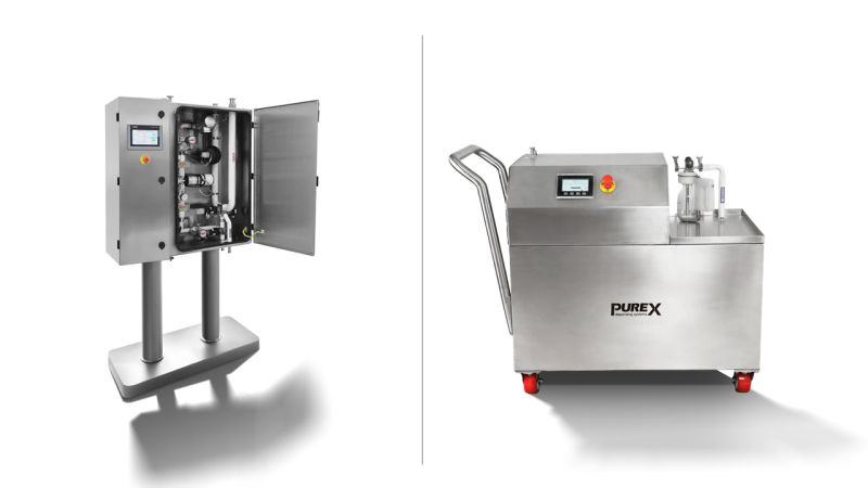 Equipos PUREX de punto de uso, en versión fija y móvil