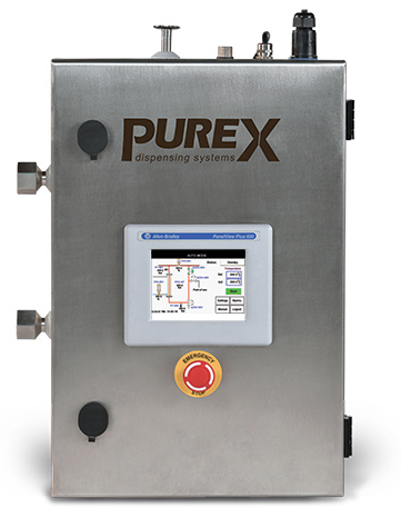 Unidad PUREX de dispensación con panel de control